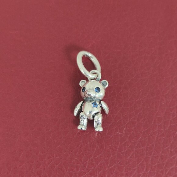 Pandora Movable Teddy Bear Dangle Charm S925 Silver with box - Picture 3 of 4